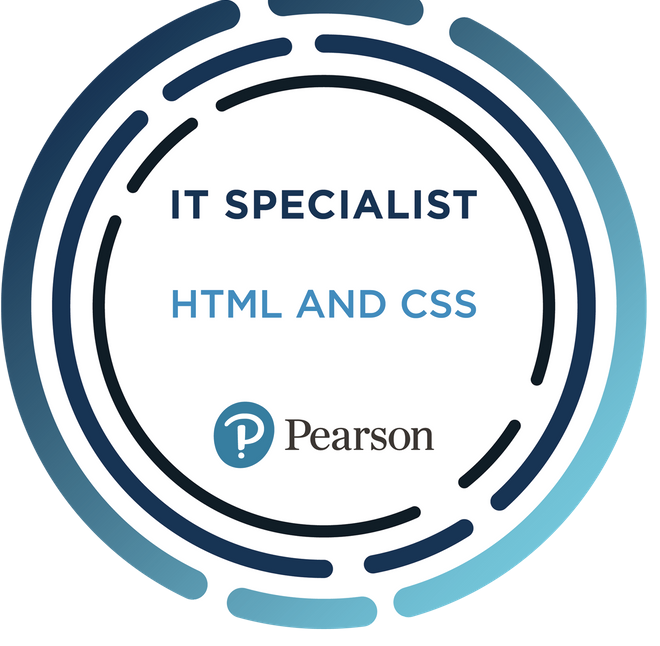 HTML and CSS Certification Badge